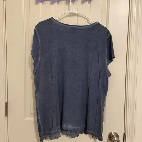 Chico’s women’s lace knit layered blouse — XL/16‎ - Picture 7 of 7
